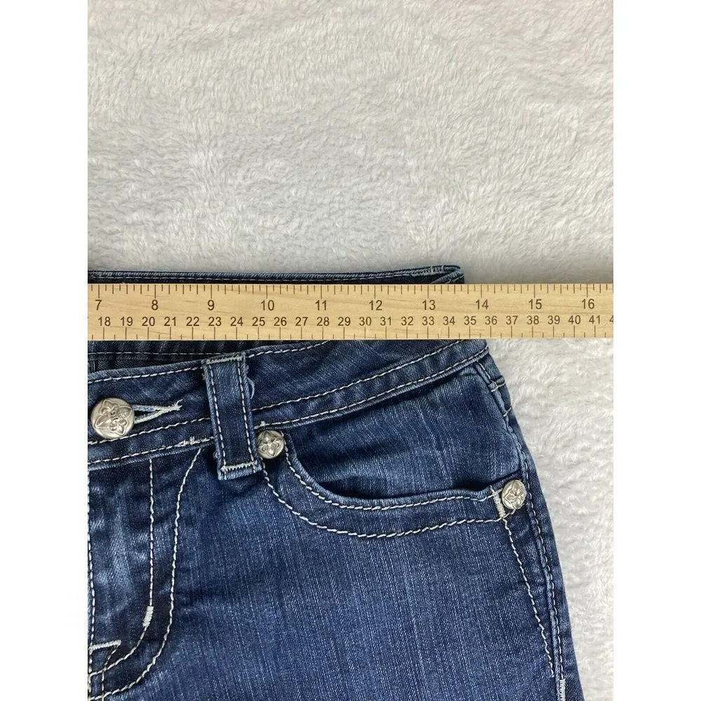 Miss Me Skinny Jeans Women'sLow Rise  Medium‎ Wash Blue Size 27